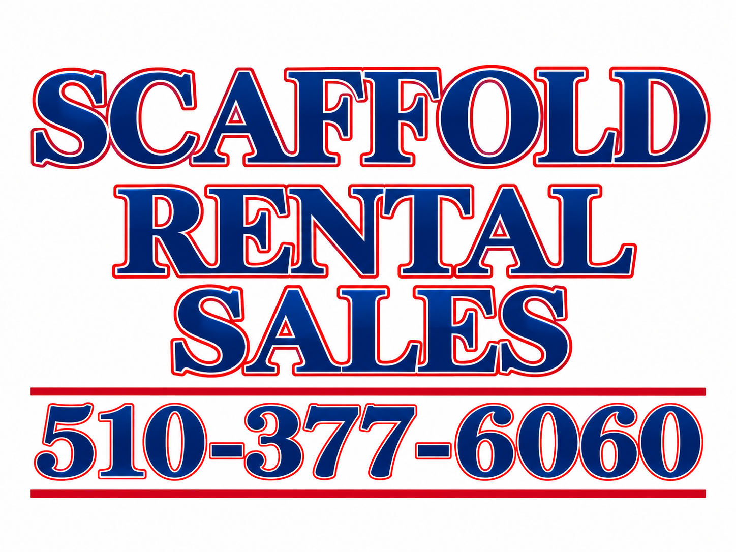Scaffold Rental Sales, 510-377-6060